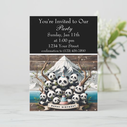 Invitation Anniversaire du Panda Bash (Debout devant)