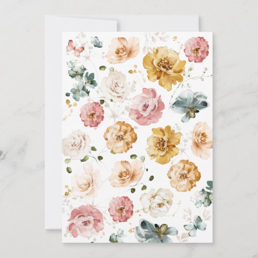 Invitation Anniversaire du papillon (Dos)