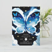 Invitation Anniversaire du papillon magique (Debout devant)