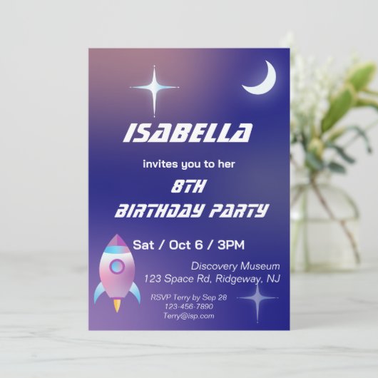 Invitation Anniversaire du Pastel (Debout devant)