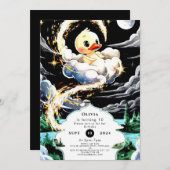 Invitation Anniversaire du Pastel Duck (Devant / Derrière)