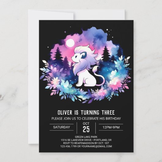 Invitation Anniversaire du Pastel Magique (Devant)