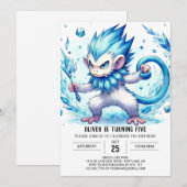 Invitation Anniversaire du Pastel Monkey (Devant / Derrière)