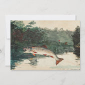 Invitation Anniversaire du pêcheur Winslow Homer (Devant)