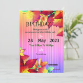 Invitation Anniversaire du père (Debout devant)