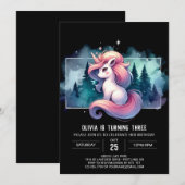 Invitation Anniversaire du petit cheval rêvé (Devant / Derrière)