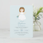 Invitation Anniversaire du petit Fleur sauvage (Debout devant)