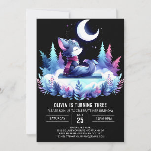 Invitation Anniversaire du Petit Loup Whimsical