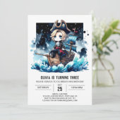 Invitation Anniversaire du Petit Pirate Modèle (Debout devant)