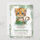 Invitation Anniversaire du petit tigre (Devant)