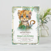 Invitation Anniversaire du petit tigre (Debout devant)