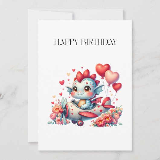 Invitation Anniversaire du pilote de dragon (Devant)