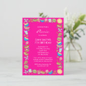 Invitation Anniversaire du Pique-nique Rose (Debout devant)