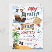 Invitation Anniversaire du Pirate (Devant)
