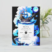 Invitation Anniversaire du pirate de mer Whimsical (Debout devant)