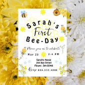 Invitation Anniversaire du premier jour d'abeille