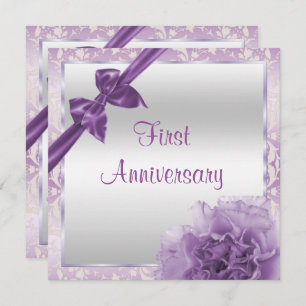 Invitation Anniversaire du premier Mariage de la marque Class