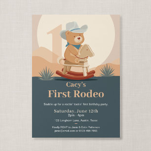 Invitation Anniversaire du Premier Rodéo de Cowboy Ourson