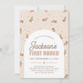 Invitation Anniversaire du premier rodéo occidental (Devant)