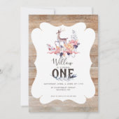 Invitation Anniversaire du printemps des Cerfs rustiques (Devant)