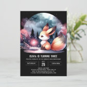 Invitation Anniversaire du renard enchanté (Debout devant)