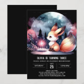 Invitation Anniversaire du renard enchanté (Devant / Derrière)