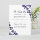 Invitation Anniversaire du renouvellement de la vow de lavand (Debout devant)