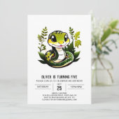 Invitation Anniversaire du reptile moderne (Debout devant)