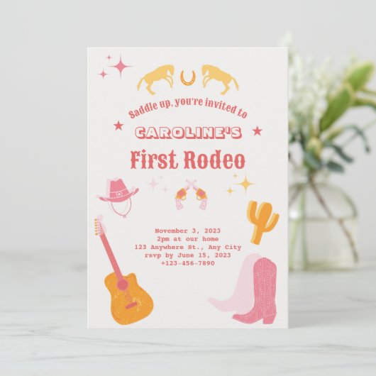 Invitation Anniversaire du rodéo (Debout devant)