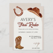 Invitation Anniversaire du rodéo (Devant / Derrière)