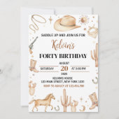 Invitation Anniversaire du rodéo Boho Saddup (Devant)