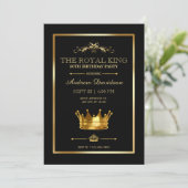 Invitation Anniversaire du roi royal (Debout devant)