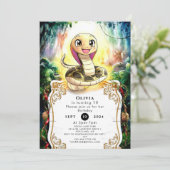 Invitation Anniversaire du serpent Boho Kids (Debout devant)