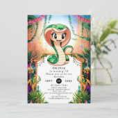 Invitation Anniversaire du serpent de la Jungle simple (Debout devant)