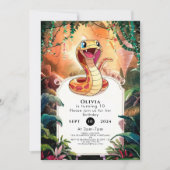 Invitation Anniversaire du serpent Viper Boho (Devant)