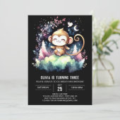 Invitation Anniversaire du singe de la Jungle (Debout devant)