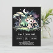 Invitation Anniversaire du singe des bois (Debout devant)