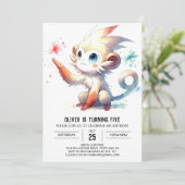 Invitation Anniversaire du singe des enfants rustiques (Debout devant)