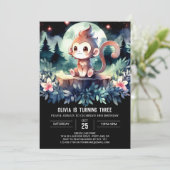 Invitation Anniversaire du singe enchanté (Debout devant)