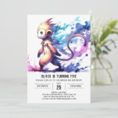 Invitation Anniversaire du singe géant numérique (Debout devant)