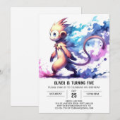 Invitation Anniversaire du singe géant numérique (Devant / Derrière)