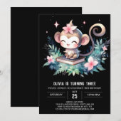 Invitation Anniversaire du singe numérique (Devant / Derrière)