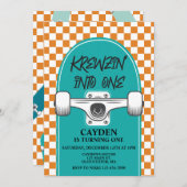 Invitation Anniversaire du skateboard (Devant / Derrière)