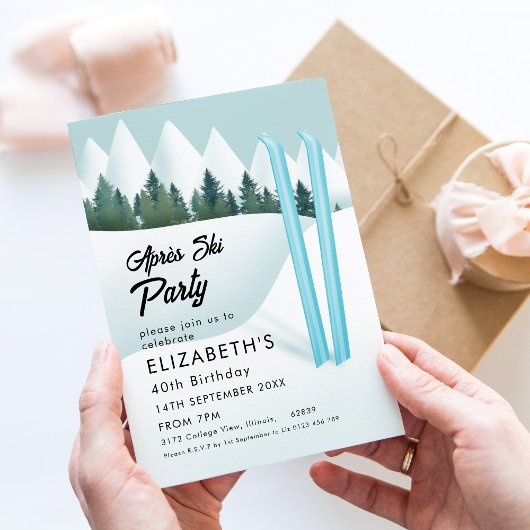 Invitation Anniversaire du ski Apres