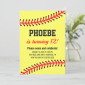 Invitation Anniversaire du softball simple (Debout devant)