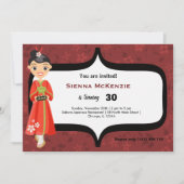 Invitation Anniversaire du Sushi (Devant)