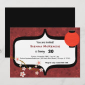 Invitation Anniversaire du Sushi (Devant / Derrière)