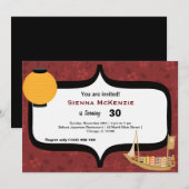 Invitation Anniversaire du Sushi (Devant / Derrière)