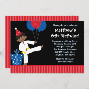 Invitation Anniversaire du Taekwondo des Ballons d'Afro-Améri