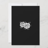 Invitation Anniversaire du tatouage noir et rouge (Dos)